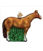 NEW - Old World Christmas Glass Ornament - Quarter Horse